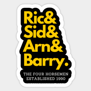 The Four Horsemen Go Psycho! Sticker